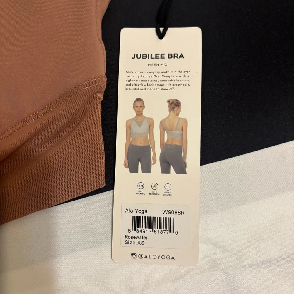 BNWT ALO Yoga Jubilee Bra Mesh Mix XS